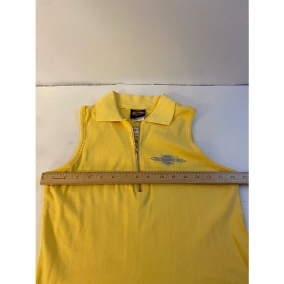 Harley Davison polo sleeveless top large - Picture 7 of 7